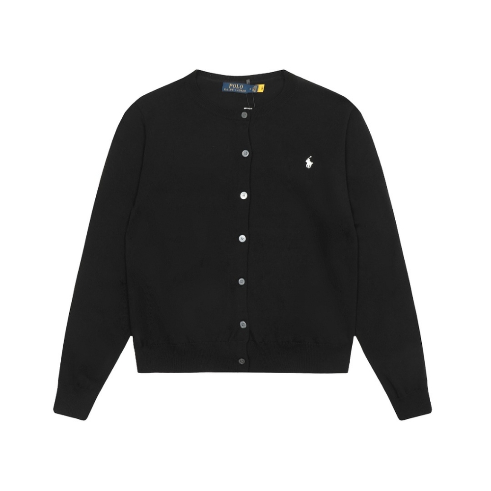 Knitted cardigan with long sleeves